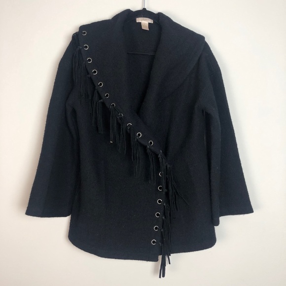 Kenar Jackets & Blazers - Kenar Wool fringe Jacket sizeS